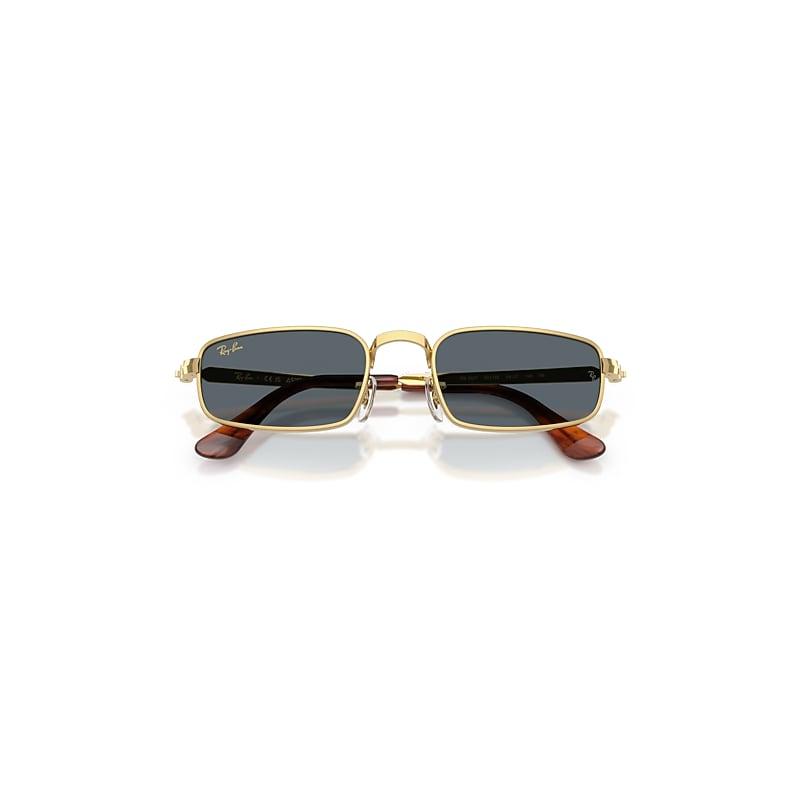 Ray-Ban Rb3927 By A$ap Rocky Sunglasses Arista Gold Frame Blue Lenses by RAY-BAN