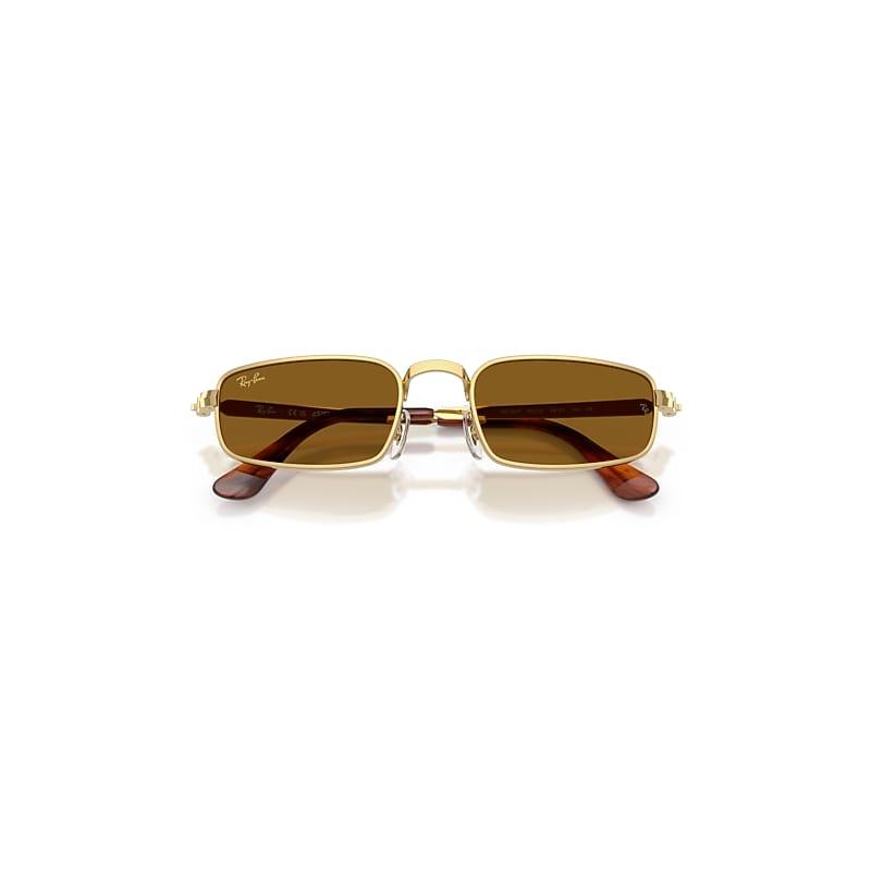 Ray-Ban Rb3927 By A$ap Rocky Sunglasses Arista Gold Frame Brown Lenses by RAY-BAN