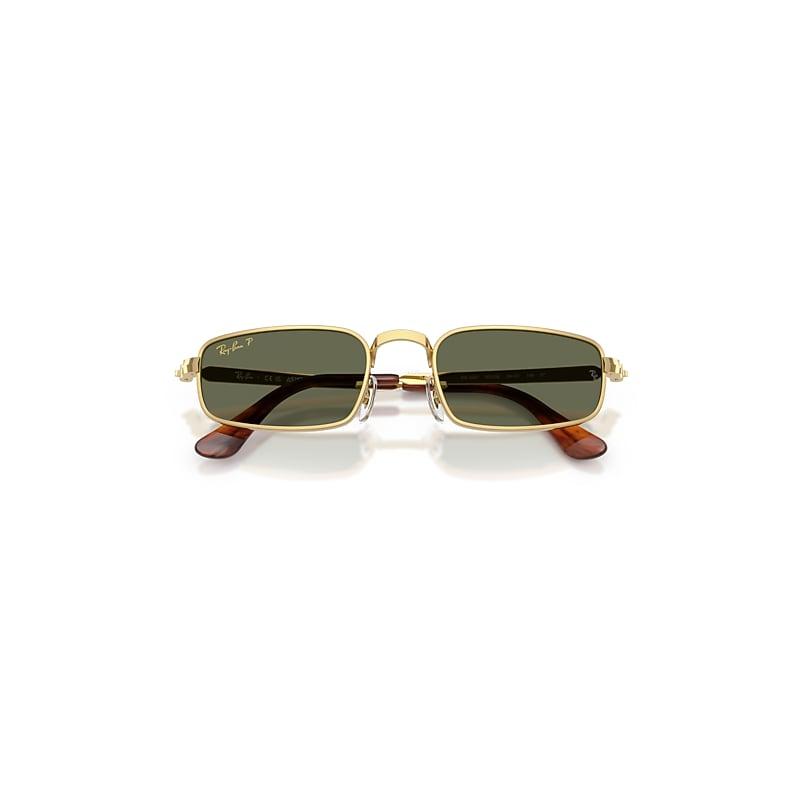 Ray-Ban Rb3927 By A$ap Rocky Sunglasses Arista Gold Frame Green Lenses Polarized by RAY-BAN
