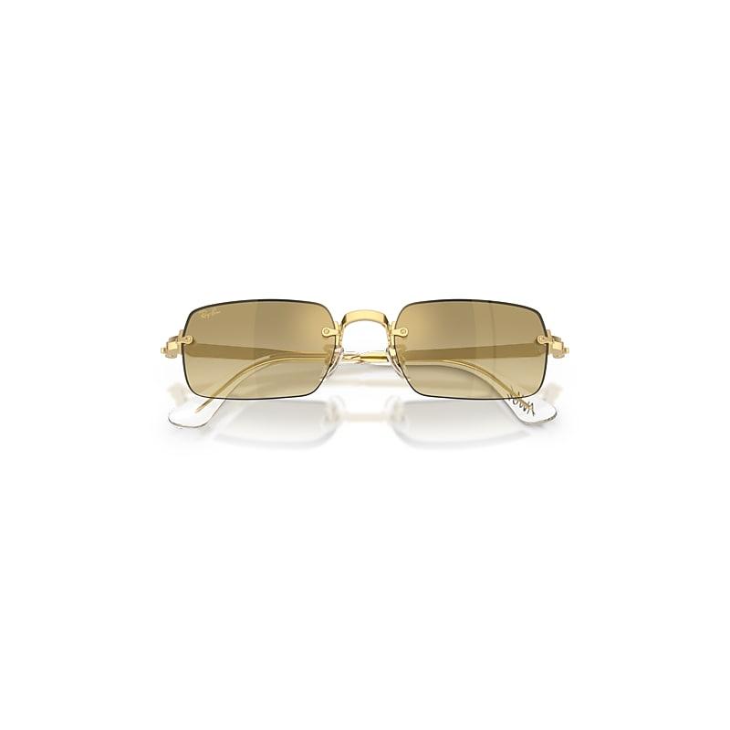 Ray-Ban Rb3928 By A$ap Rocky Sunglasses Arista Gold Frame Brown Lenses by RAY-BAN