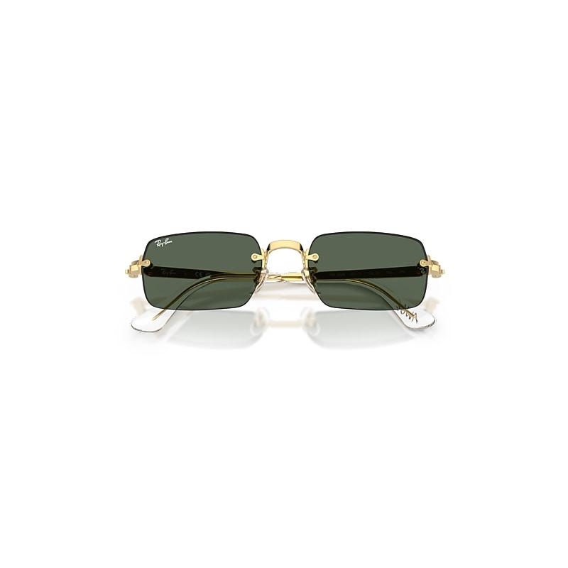Ray-Ban Rb3928 By A$ap Rocky Sunglasses Arista Gold Frame Green Lenses by RAY-BAN