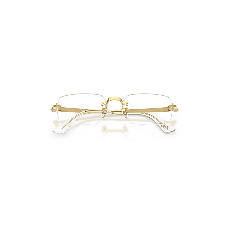 Ray-Ban Rb3928v Optics By A$ap Rocky Eyeglasses Arista Gold Frame Clear Lenses Polarized by RAY-BAN