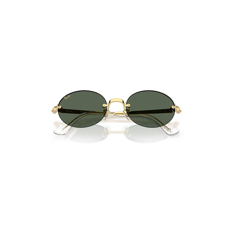 Ray-Ban Rb3929 By A$ap Rocky Sunglasses Arista Gold Frame Green Lenses by RAY-BAN