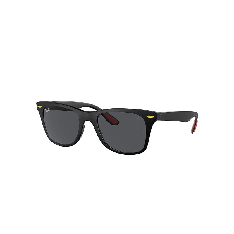Ray-Ban Rb4195m Scuderia Ferrari Spain Ltd Sunglasses Black Frame Grey Lenses by RAY-BAN
