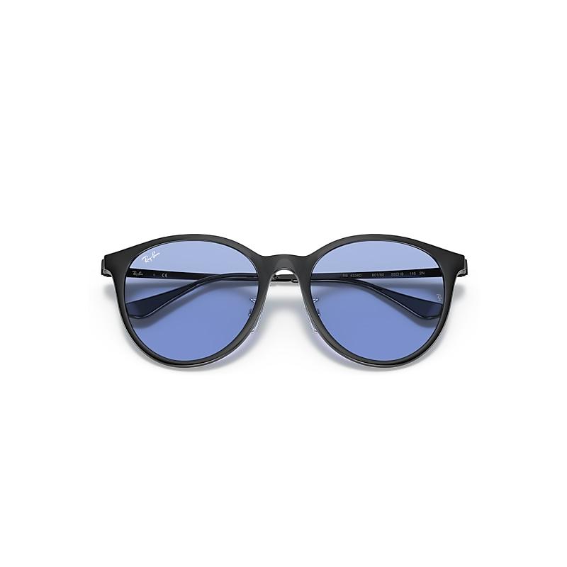 Ray-Ban Rb4334d Sunglasses Black Frame Blue Lenses by RAY-BAN