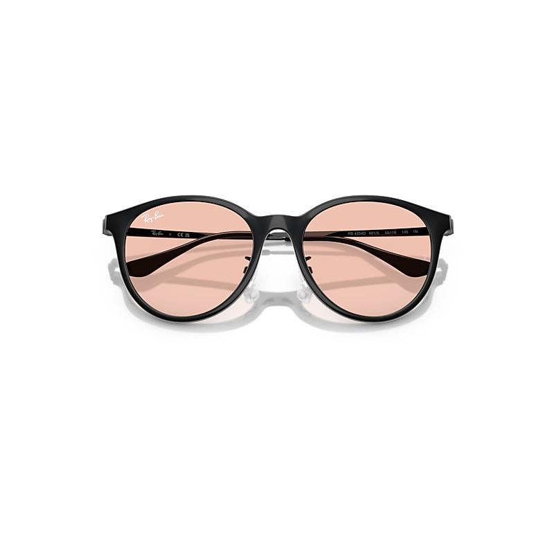 Ray-Ban Rb4334d Sunglasses Black Frame Pink Lenses by RAY-BAN