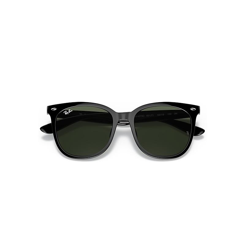 Ray-Ban Rb4379d Sunglasses Black Frame Green Lenses by RAY-BAN