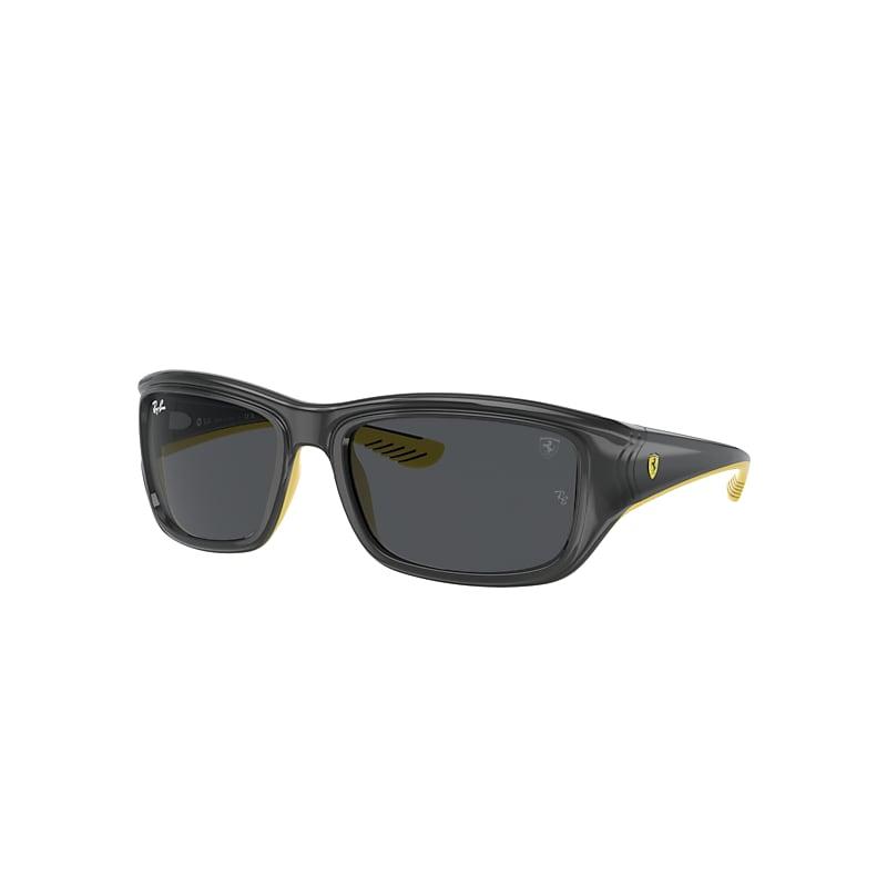 Ray-Ban Rb4405m Scuderia Ferrari Collection Sunglasses Grey On Yellow Frame Grey Lenses by RAY-BAN Ray-Ban Rb4405m Scuderia Ferrari Collection Sunglasses Grey On Yellow Frame Grey Lenses by RAY-BAN