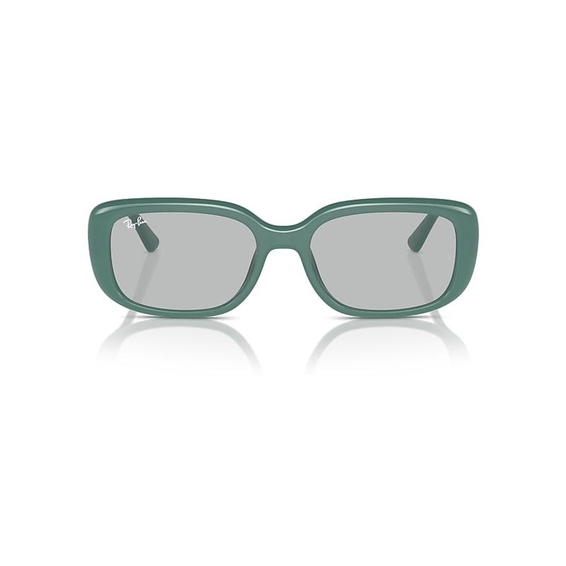 Ray-Ban Rb4421d Bio-based Sunglasses Algae Green Frame Grey Lenses by RAY-BAN