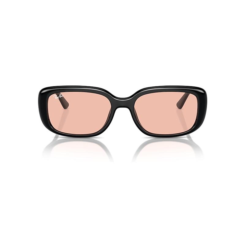 Ray-Ban Rb4421d Bio-based Sunglasses Black Frame Pink Lenses by RAY-BAN