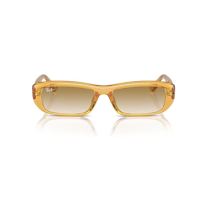 Ray-Ban Rb4436d Bio-based Sunglasses Transparent Yellow Frame Clear Lenses by RAY-BAN