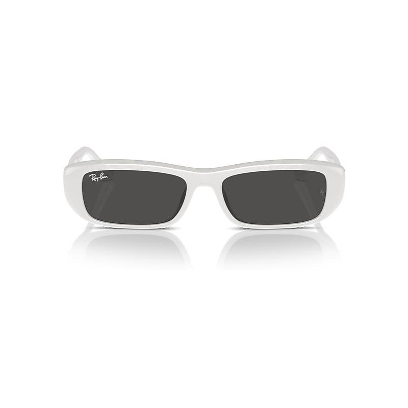 Ray-Ban Rb4436d Bio-based Sunglasses White Frame Grey Lenses by RAY-BAN
