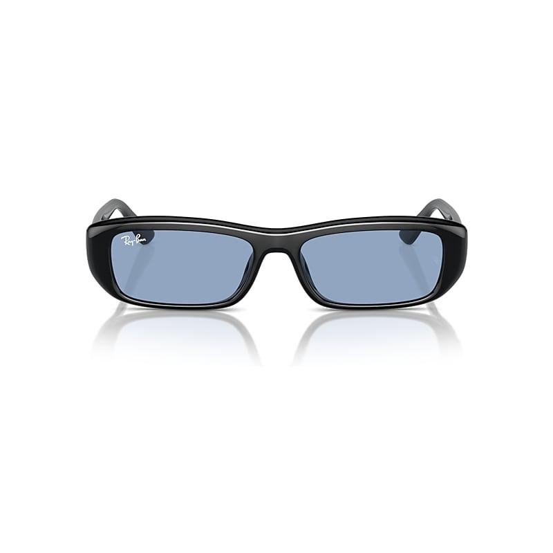 Ray-Ban Rb4436d Washed Lenses Bio-based Sunglasses Black Frame Blue Lenses by RAY-BAN