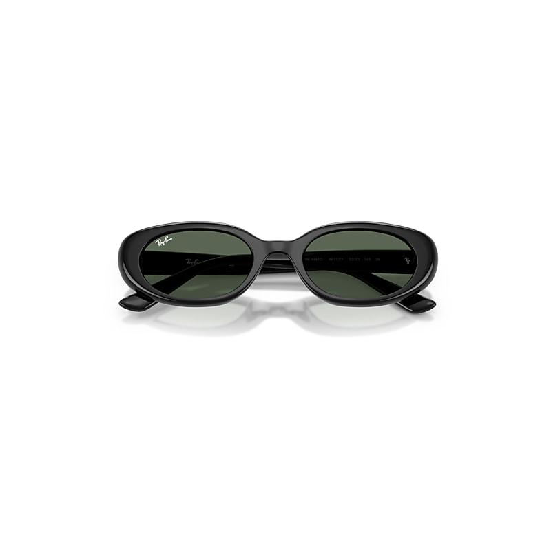 Ray-Ban Rb4441d Bio-based Sunglasses Black Frame Green Lenses by RAY-BAN