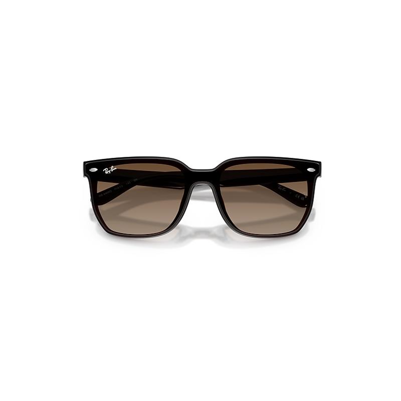 Ray-Ban Rb4466d Sunglasses Transparent Dark Brown Frame Brown Lenses by RAY-BAN