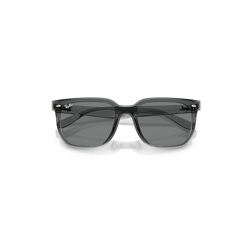 Ray-Ban Rb4466d Sunglasses Transparent Grey Frame Grey Lenses by RAY-BAN