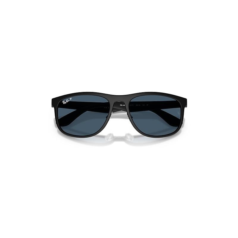 Ray-Ban Rb4468 Polarized Lenses Sunglasses Sand Black Frame Blue Lenses Polarized by RAY-BAN