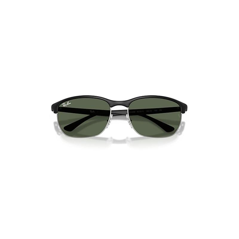 Ray-Ban Rb4469 Liteforce Sunglasses Sand Black Frame Green Lenses by RAY-BAN