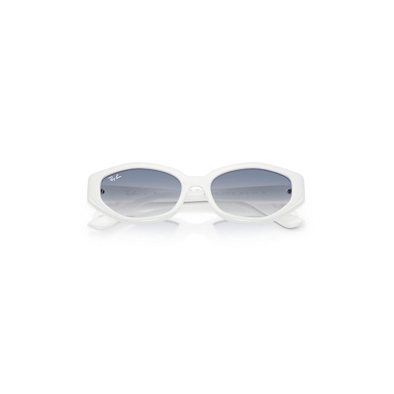 Ray-Ban Rb4473d Sunglasses White Frame Blue Lenses by RAY-BAN