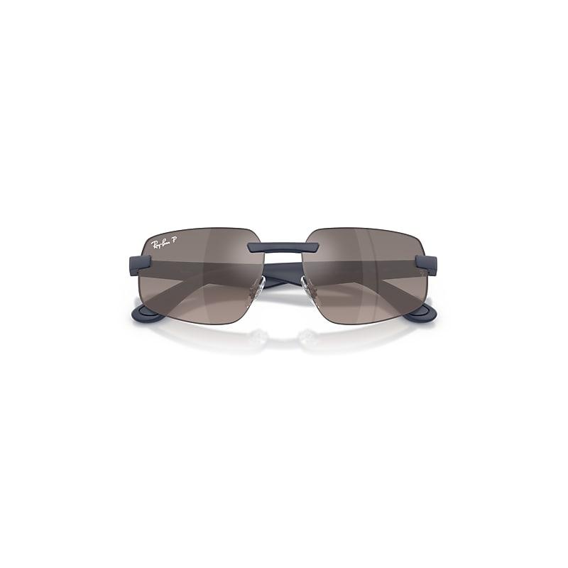 Ray-Ban Rb4475 Polarized+ Lenses Sunglasses Sand Dark Blue Frame Grey Lenses Polarized by RAY-BAN