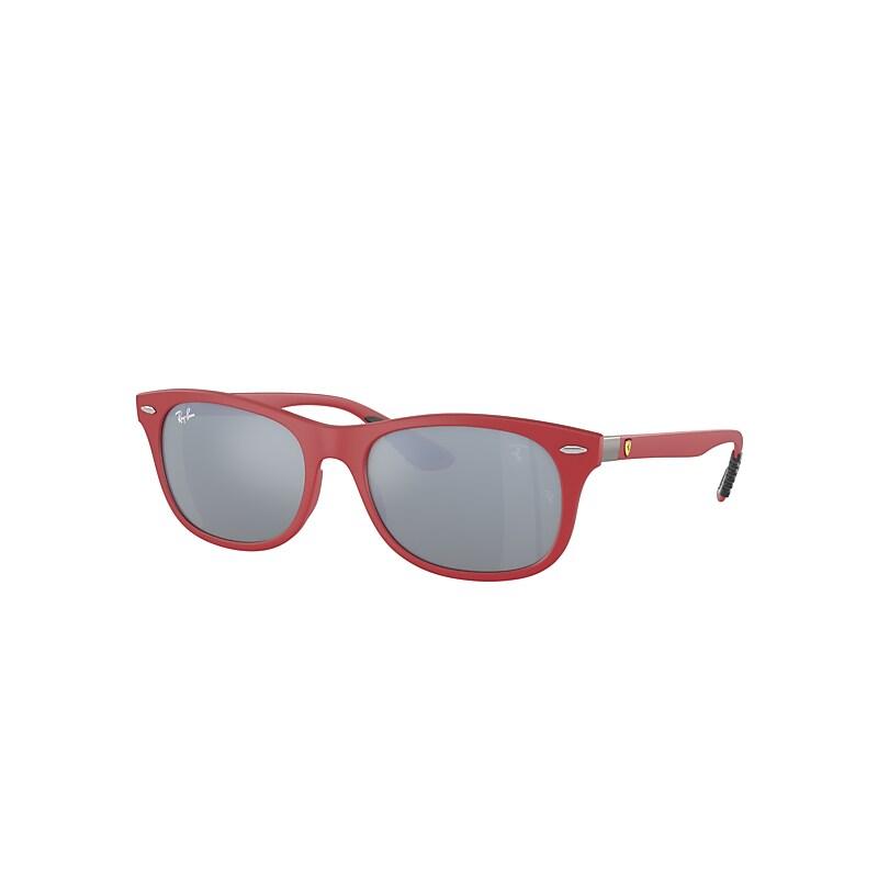 Ray-Ban Rb4607m Scuderia Ferrari Collection Sunglasses Red Frame Green Lenses by RAY-BAN