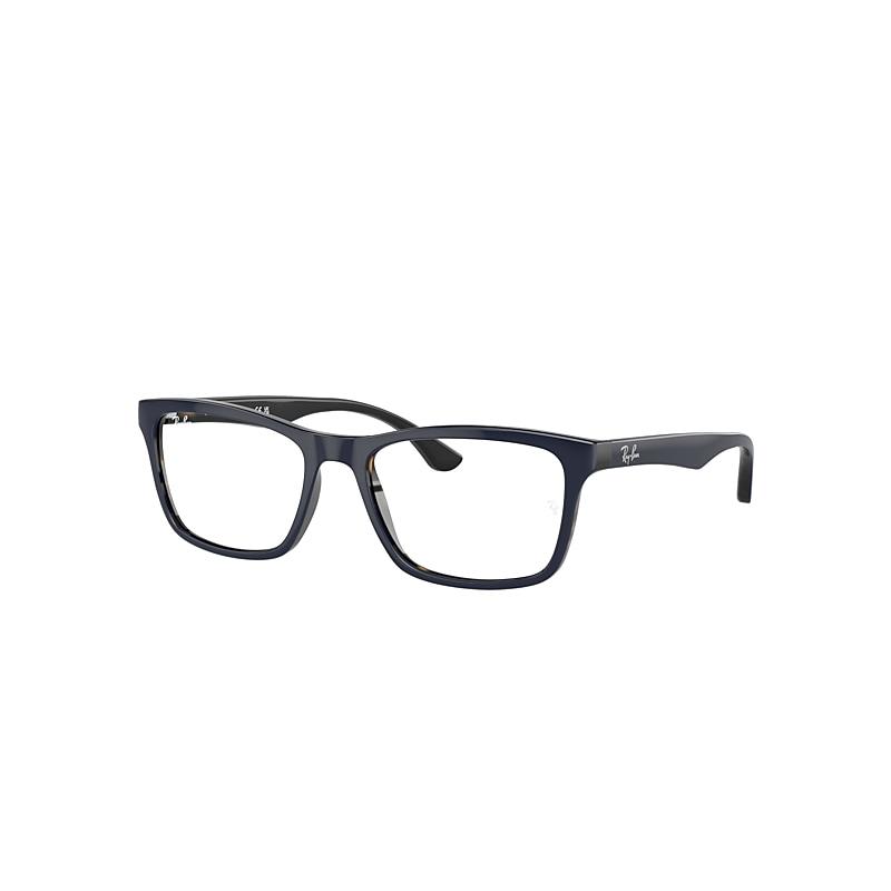 Ray-Ban Rb5279 Optics Eyeglasses Blue On Havana Frame Clear Lenses Polarized by RAY-BAN