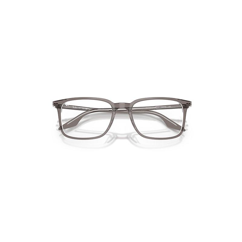 Ray-Ban Rb5421 Optics Eyeglasses Grey Transparent Frame Clear Lenses Polarized by RAY-BAN