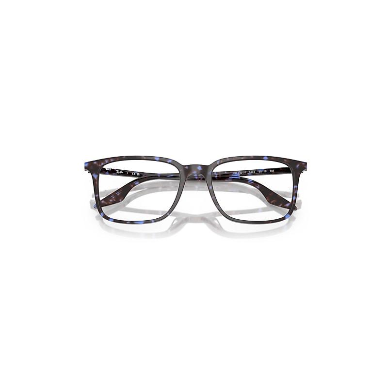 Ray-Ban Rb5421 Optics Eyeglasses Havana Blue Turtle Frame Clear Lenses Polarized by RAY-BAN