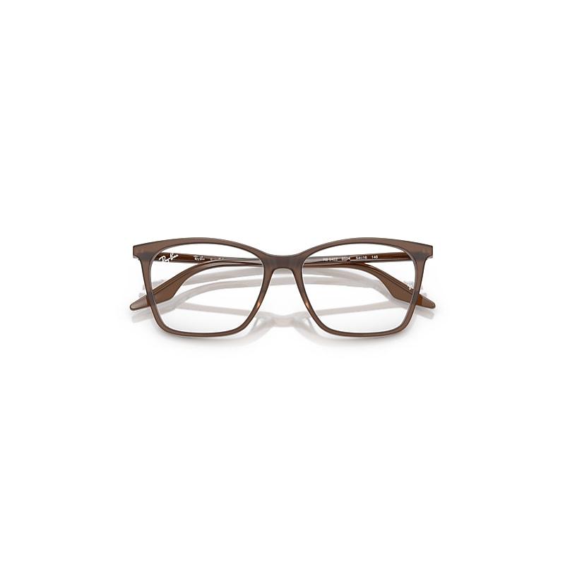 Ray-Ban Rb5422 Optics Eyeglasses Opal Brown Frame Clear Lenses Polarized by RAY-BAN
