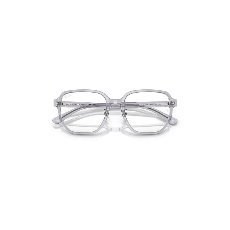 Ray-Ban Rb5424d Optics Eyeglasses Transparent Grey Frame Clear Lenses Polarized by RAY-BAN