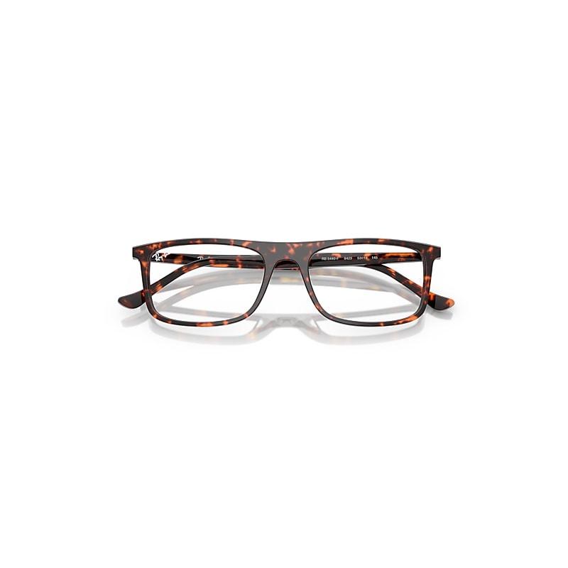 Ray-Ban Rb5440 Optics Eyeglasses Havana Red Turtle Frame Clear Lenses Polarized by RAY-BAN