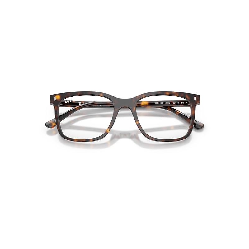 Ray-Ban Rb5446 Optics Eyeglasses Havana Frame Clear Lenses Polarized by RAY-BAN