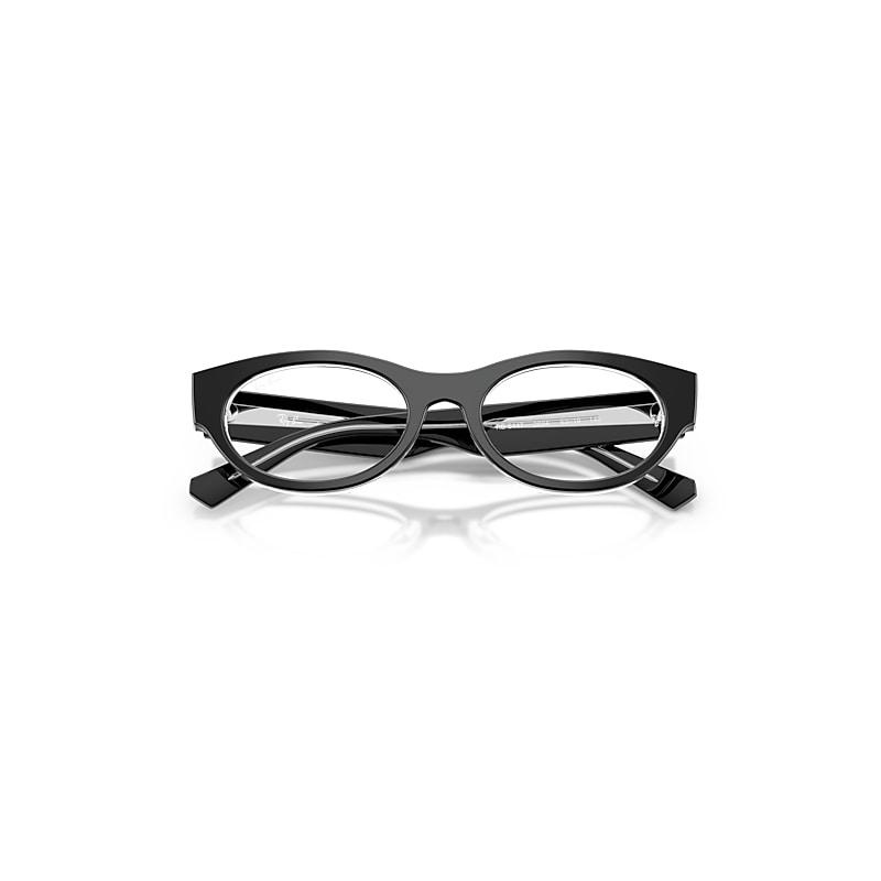 Ray-Ban Rb5447 Optics Eyeglasses Black On Transparent Frame Clear Lenses Polarized by RAY-BAN