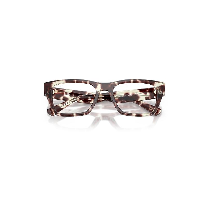 Ray-Ban Rb5448 Optics Eyeglasses Havana Blue Frame Clear Lenses Polarized by RAY-BAN