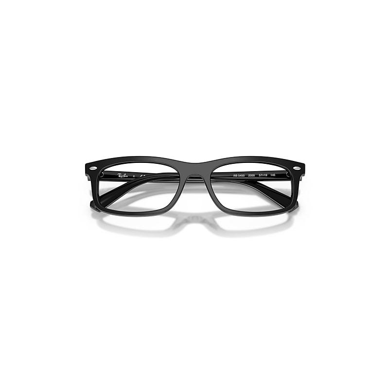 Ray-Ban Rb5450 Optics Eyeglasses Black Frame Clear Lenses Polarized by RAY-BAN