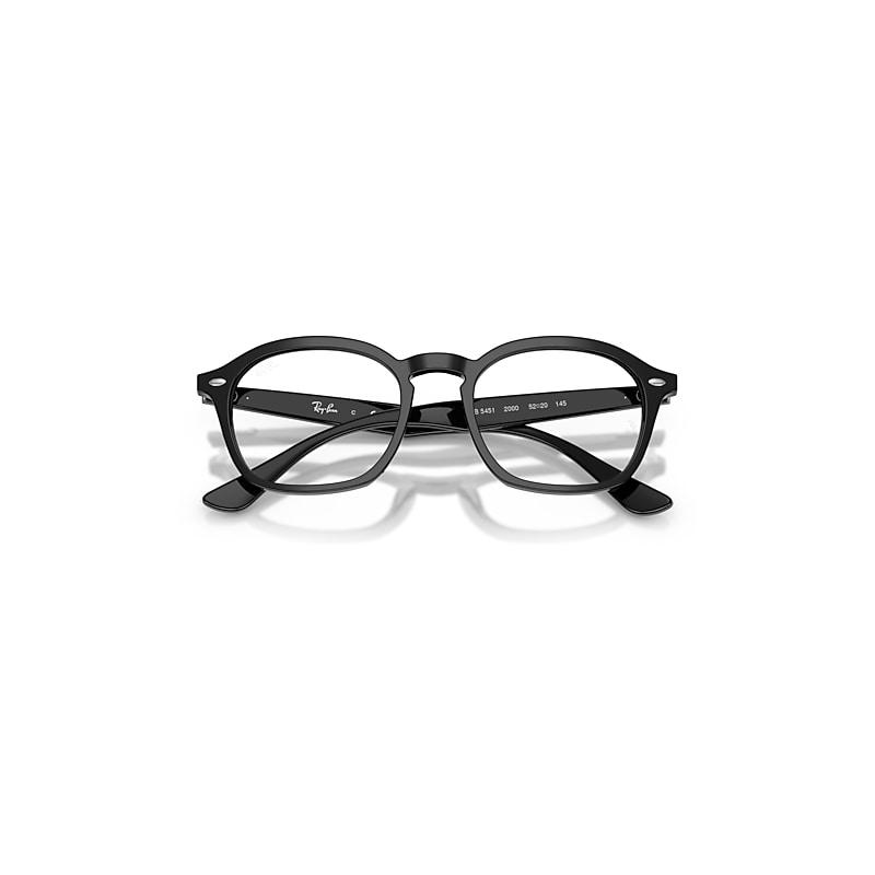 Ray-Ban Rb5451 Optics Eyeglasses Black Frame Clear Lenses Polarized by RAY-BAN