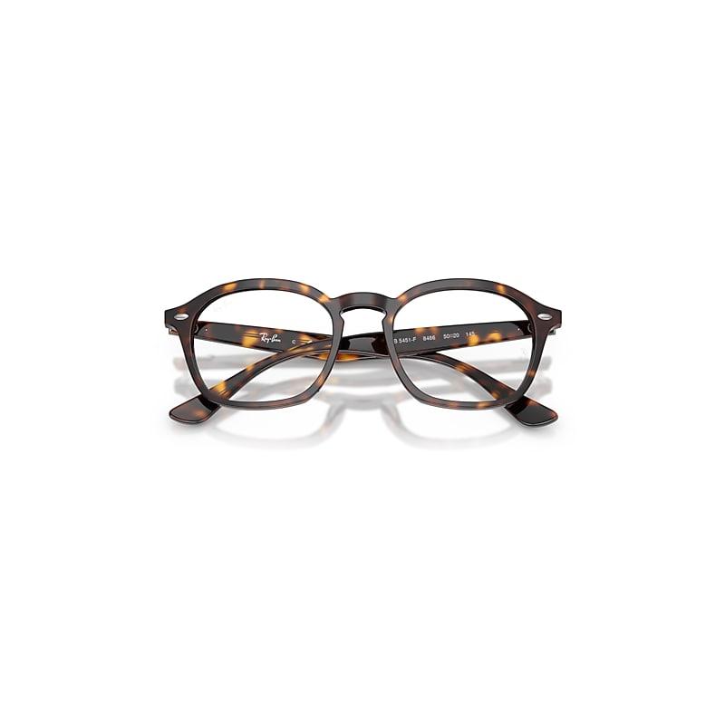 Ray-Ban Rb5451 Optics Eyeglasses Havana Frame Clear Lenses Polarized by RAY-BAN