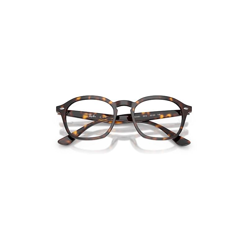 Ray-Ban Rb5451 Optics Eyeglasses Havana Frame Clear Lenses Polarized by RAY-BAN