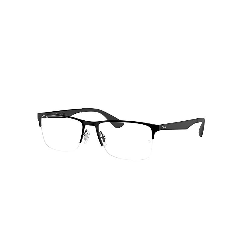 Ray-Ban Rb6335 Optics Eyeglasses Black Frame Clear Lenses Polarized by RAY-BAN