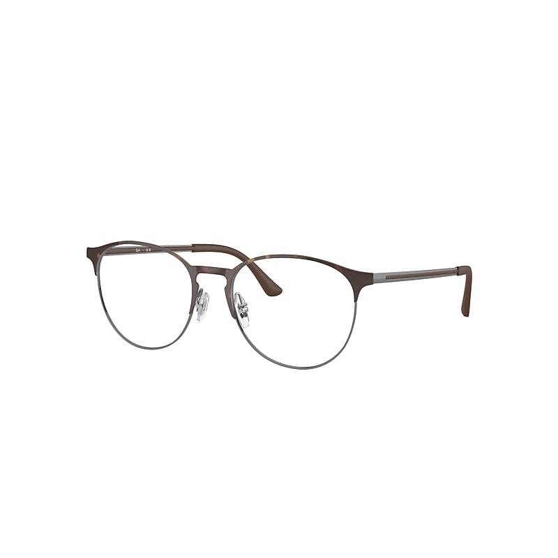 Ray-Ban Rb6375 Optics Eyeglasses Gunmetal Frame Clear Lenses Polarized by RAY-BAN