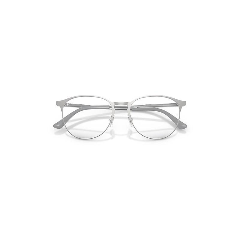 Ray-Ban Rb6375 Optics Eyeglasses Silver Frame Clear Lenses Polarized by RAY-BAN