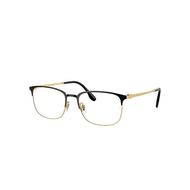 Ray-Ban Rb6494 Optics Eyeglasses Gold Frame Clear Lenses Polarized by RAY-BAN