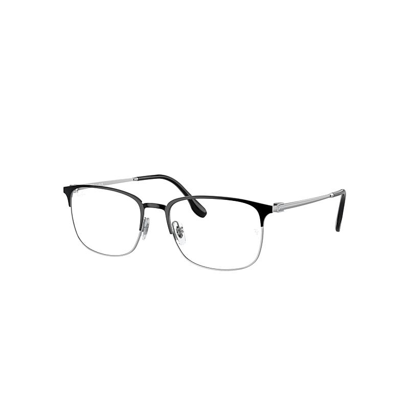 Ray-Ban Rb6494 Optics Eyeglasses Silver Frame Clear Lenses Polarized by RAY-BAN