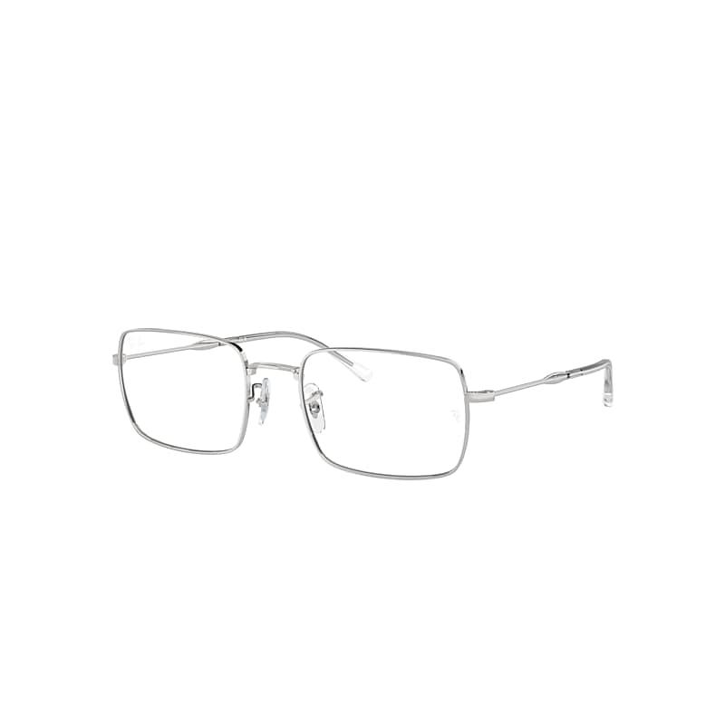 Ray-Ban Rb6520 Optics Eyeglasses Silver Frame Clear Lenses Polarized by RAY-BAN