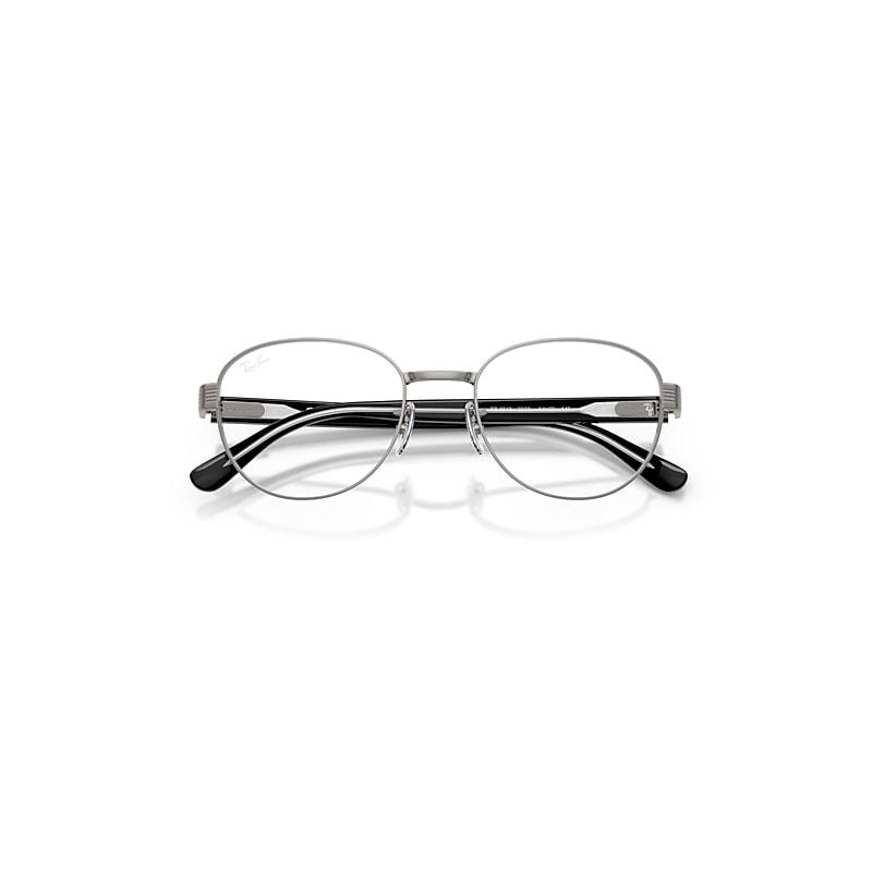 Ray-Ban Rb6543 Optics Eyeglasses Black On Transparent Frame Clear Lenses Polarized by RAY-BAN