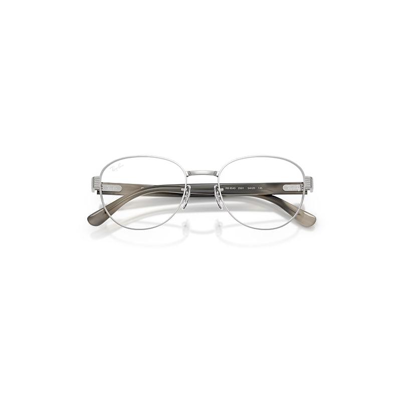 Ray-Ban Rb6543 Optics Eyeglasses Havana Grey Frame Clear Lenses Polarized by RAY-BAN