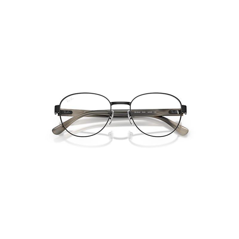 Ray-Ban Rb6543 Optics Eyeglasses Havana Grey Frame Clear Lenses Polarized by RAY-BAN