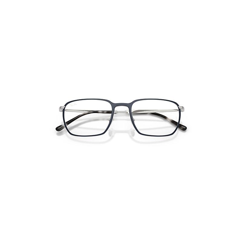 Ray-Ban Rb6549 Optics Eyeglasses Silver Frame Clear Lenses Polarized by RAY-BAN