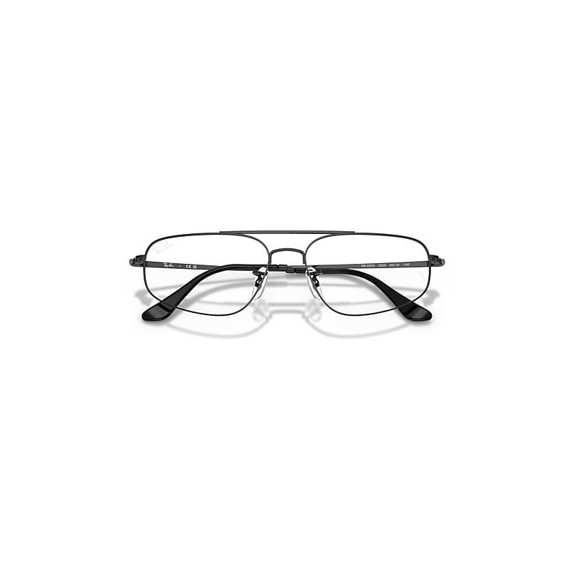Ray-Ban Rb6550 Optics Eyeglasses Black Frame Clear Lenses Polarized by RAY-BAN
