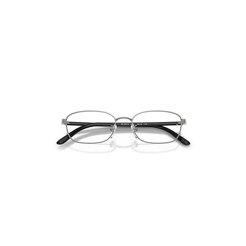 Ray-Ban Rb6551d Optics Eyeglasses Black Frame Clear Lenses Polarized by RAY-BAN